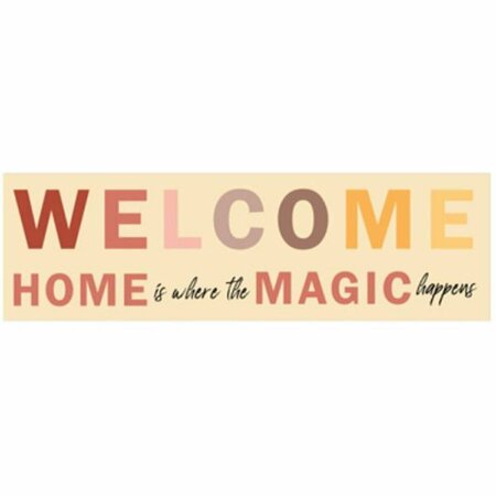 YOUNGS Wood Welcome Wall Plaque 38529